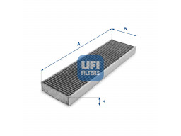 54.175.00 - Kabínový filter UFI (s aktívnym uhlím)