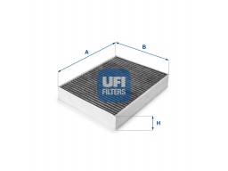 54.226.00 - Kabínový filter UFI (s aktívnym uhlím)