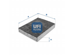 54.234.00 - Kabínový filter UFI (s aktívnym uhlím)