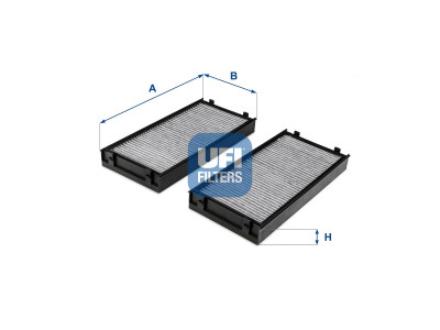 54.243.00 - Kabínový filter UFI (s aktívnym uhlím)