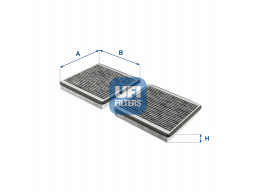 54.252.00 - Kabínový filter UFI (s aktívnym uhlím)