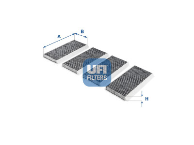 54.255.00 - Kabínový filter UFI (s aktívnym uhlím)