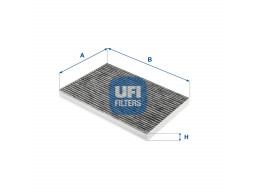 54.268.00 - Kabínový filter UFI (s aktívnym uhlím)