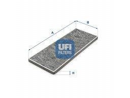 54.277.00 - Kabínový filter UFI (s aktívnym uhlím)