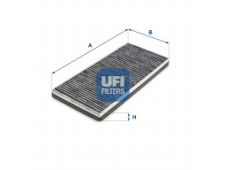 54.281.00 - Kabínový filter UFI (s aktívnym uhlím)