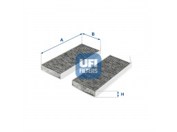 54.287.00 - Kabínový filter UFI (s aktívnym uhlím)
