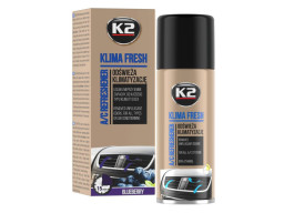 K2 Klima Fresh Blueberry Sprej (čučoriedka) - čistič a osviežovač klimatizácie (ventilácie) 150 ml