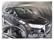 Deflektory - protiprievanové plexi Audi Q7 (+zadné, 5-dverový, od r.v. 2015)