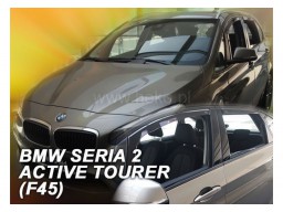 Deflektory - protiprievanové plexi BMW rad 2 Active Tourer (F45, +zadné, 5-dverový, od r.v. 2015)