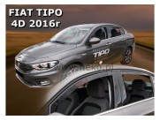 Deflektory - protiprievanové plexi Fiat Tipo (+zadné, 5-dverový, od r.v. 2016)