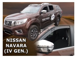 Deflektory - protiprievanové plexi Nissan Navara (od r.v. 2014)