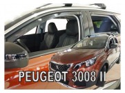 Deflektory - Protiprievanové plexi Peugeot 3008 SUV (+zadné, 5-dverový, od r.v. 2017)