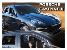 Deflektory - Protiprievanové plexi Porsche Cayenne (+zadné, 5-dverový, od r.v. 2010)