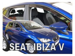 Deflektory - Protiprievanové plexi Seat Ibiza V. (+zadné, 5-dverový, od r.v. 2017)