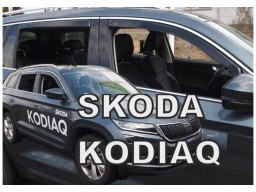 Deflektory - Protiprievanové plexi Škoda Kodiaq (+zadné, 5-dverový, od r.v. 2016)