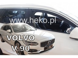 Deflektory - Protiprievanové plexi Volvo V90 (+zadné, 5-dverový, od r.v. 2016)