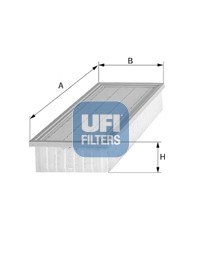 UFI Filters 30.161.00 Luftfilter - Ersatzfilter Für Auto, Optimaler Motorschutz